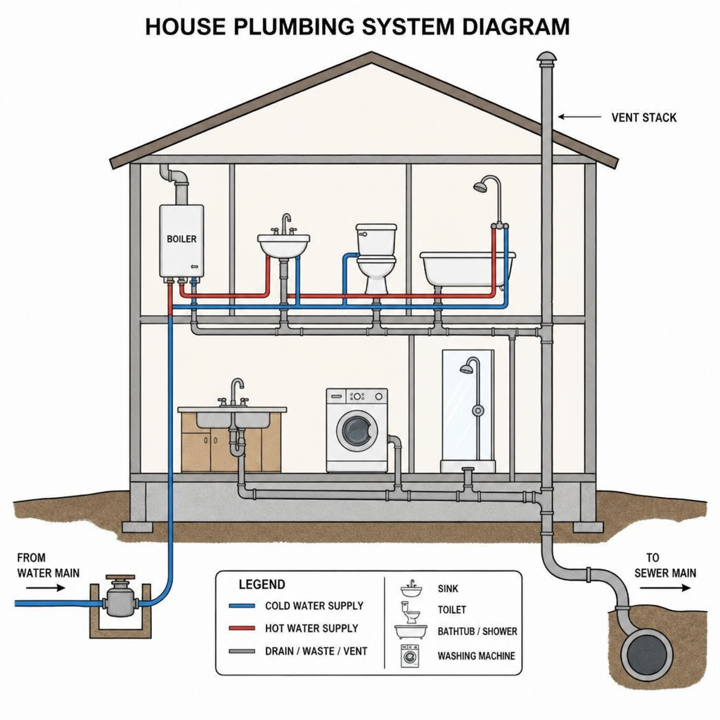 How Does A House Plumbing System Work